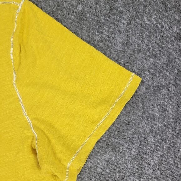 John Varvatos USA Polo Shirt Men's Xl Yellow Short Sleeve Star Knit collared - Picture 5 of 11